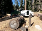 Camp at Upper Stony Creek Campground, Hume Lake, California