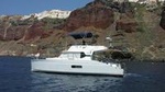 Private Caldera Cruise with Power Catamaran ENJOY incl. Meal & Drinks