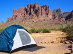 Camp at Lost Dutchman Campground, Arizona