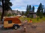 Camp at Tower Fall Campground, Yellowstone National Park, Wyoming