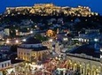 Athens at Night Small-Group Walking Tour with Dinner