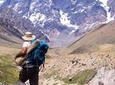 Juncal Andean Park: Hiking over a Glacial Tongue