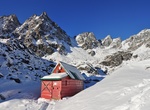 Camp at Mint Hut, Talkeetna Mountains, Alaska
