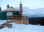 Camp at Stargaze Yurt, Boise National Forest, Idaho