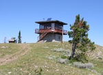 Camp at Garnet Mountain Fire Lookout, Montana