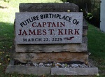 See Future Birthplace of Captain Kirk, Riverside, Iowa