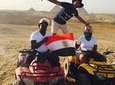 ATV at Giza Pyramids and Camel Ride during sunset