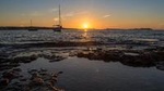 Sunset Catamaran Expedition in front of Cafe Mambo