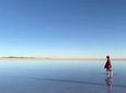 Spectacular Sunset in Uyuni Salt Flats from Uyuni
