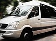 With comfortable minibus Mercedes Sprinter from Passau to Prague