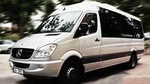 With comfortable minibus Mercedes Sprinter from Passau to Prague