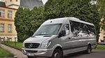 With minibus for 15 pax Mercedes Sprinter from Vienna to Prague