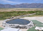 Dip in Hilltop Hot Spring, Mammoth Lakes, California