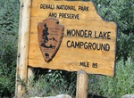 Camp at Wonder Lake Campground, Denali National Park, Alaska