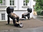 See David Černý's Crawling Babies Statues, Prague, Czechia