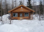 Camp at Willow Public Use Cabin, Kenai Fjords National Park, Alaska