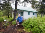 Camp at Holgate Public Use Cabin, Kenai Fjords National Park, Alaska