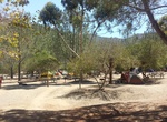 Camp at Hermit Gulch Campground, Catalina, California