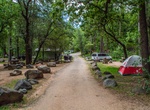 Camp at Cave Springs Campground in Oak Creek Canyon, Coconino National Forest, Arizona