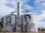 See Rupanyup Silo Art, Wimmera Mallee, Victoria, Australia
