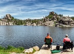 Camp at Sylvan Lake Campground, Custer State Park, South Dakota