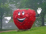 See Millen Farms Strawberry Man, Nova Scotia, Canada