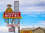 See Cowboy Motel Sign, Amarillo, Texas
