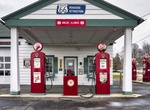See Ambler's Texaco Gas Station, Dwight, Illinois