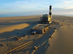 See Pelican Point Lighthouse, Walvis Bay, Namibia