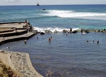 Swim at Piscina Pea, Easter Island, Chile