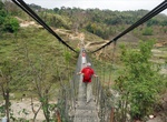 Cross Dhading Besi Bridge, Nepal