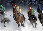 See White Turf Horse Race on Lake St. Moritz, St. Moritz, Switzerland