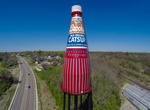 See the Worlds Largest Catsup Bottle, Collinsville, Illinois