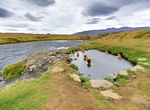 Relax in Fosslaug Hot Springs, Northern Iceland