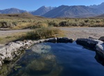 Dip in The Rock Tub Hot Springs, California