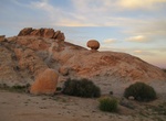Camp at Balancing Rock Campsite, Mojave Desert, California