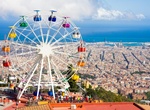 See the View From Tibidabo, Barcelona, Catalonia, Spain