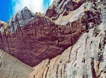 Off-road to Cedar Canyon Petroglyphs, Wyoming
