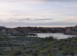 Camp at Black Beach Campground, Wyoming