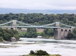 Cross Menai Suspension Bridge, Wales