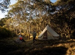 Camp at Junction Pools Campground, Barrington Tops National Park, NSW, Australia