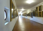 Walk through Vasari Corridor, Florence, Italy