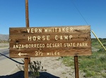 Camp at Vern Whitaker Horse Camp, Anza-Borrego Desert State Park, California
