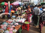Shop at Theingyi Market, Yangon, Myanmar