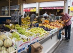 Shop at New Testaccio Food Market, Rome, Italy