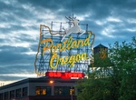 See Portland Oregon White Stag Sign, Portland, Oregon