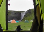 Camp at Seydisfjordur Camping Site, Iceland