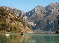 Canoeing Mezzola Lake, Italian Alps
