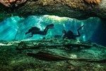 2 different divings in the same cenote for certified divers in Tulum