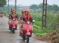 Hanoi Backstreets Sunset On Vintage Vespa Tours